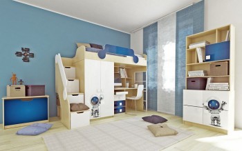 Детская комната Санни (Белый/корпус Клен) в Вагайцево - vagajcevo.mebel54.com | фото
