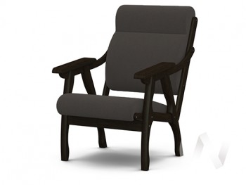 Кресло Вега-10 (венге лак/ULTRA GRAFIT) в Вагайцево - vagajcevo.mebel54.com | фото