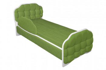 Кровать 180 Атлет 76 Зелёный (мягкий бортик) в Вагайцево - vagajcevo.mebel54.com | фото