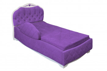 Кровать 190 Гармония Lux 32 Фиолетовый (мягкий бортик) в Вагайцево - vagajcevo.mebel54.com | фото