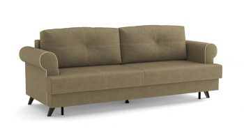 Оливер / диван - кровать 3-х местн. (еврокнижка) (велюр велутто коричневый 23 в Вагайцево - vagajcevo.mebel54.com | фото