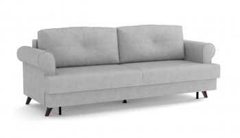 Оливер / диван - кровать 3-х местн. (еврокнижка) (велюр велутто серебряный 52 в Вагайцево - vagajcevo.mebel54.com | фото