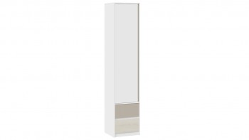 Шкаф для белья комбинированный «Сканди» Дуб Гарден/Белый/Глиняный серый в Вагайцево - vagajcevo.mebel54.com | фото