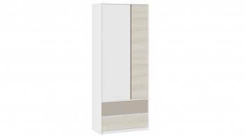 Шкаф для одежды комбинированный «Сканди» Дуб Гарден/Белый/Глиняный серый в Вагайцево - vagajcevo.mebel54.com | фото