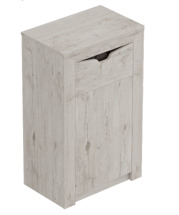 Тумба с дверцей и ящиком Соренто Дуб бонифаций/Кофе структурный матовый в Вагайцево - vagajcevo.mebel54.com | фото